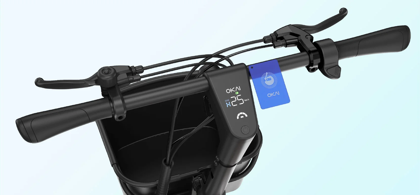 Грузовой электросамокат с сиденьем Okai EA20 Ceetle Glide - миниатюра 3