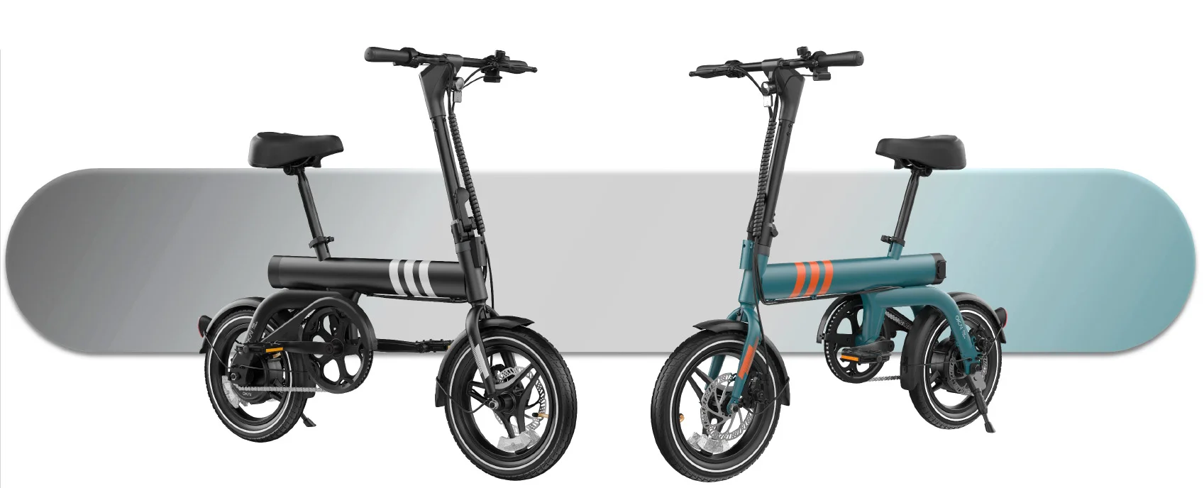 Компактный, лёгкий складной электровелосипед Okai EBF20 FlexNano - миниатюра 7