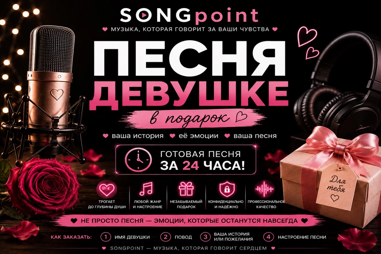 Песня девушке в подарок на заказ - изображение 1