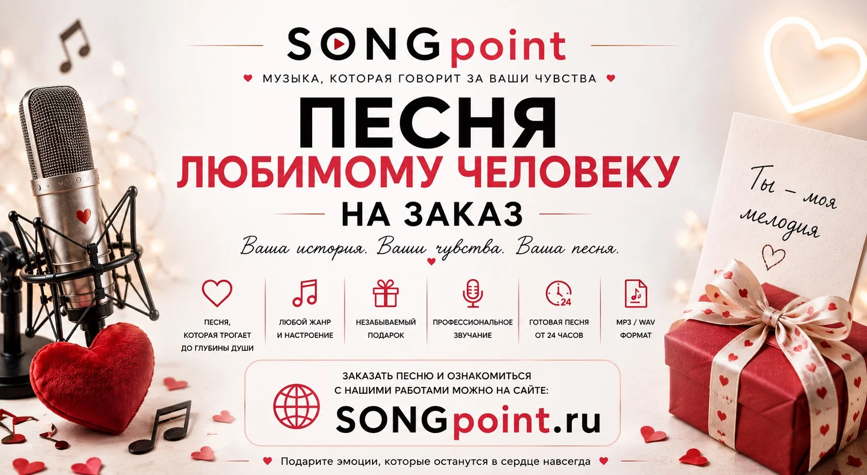 Песня любимому человеку на заказ - изображение 1