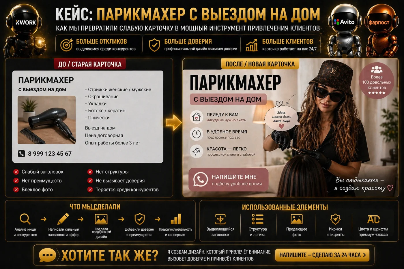 ПРОДАЮЩИЕ КАРТОЧКИ ОБЪЯВЛЕНИЙ ДЛЯ AVITO / Копейка - миниатюра 5
