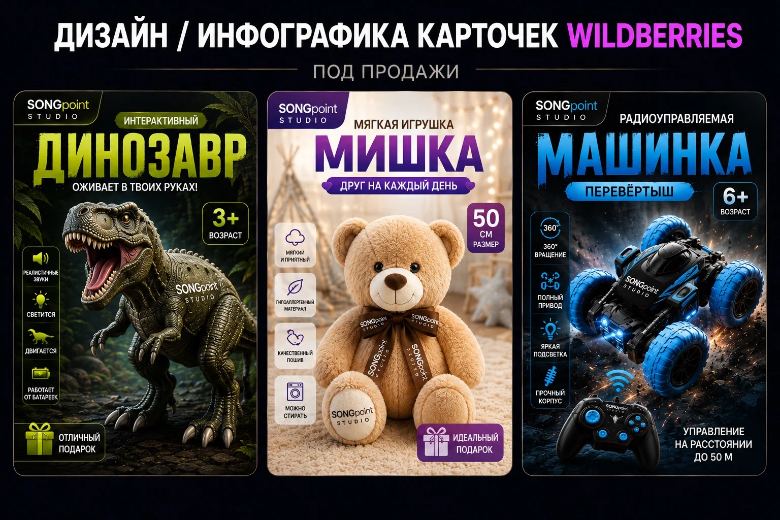 Дизайн и инфографика карточек WB для увеличения продаж - миниатюра 22