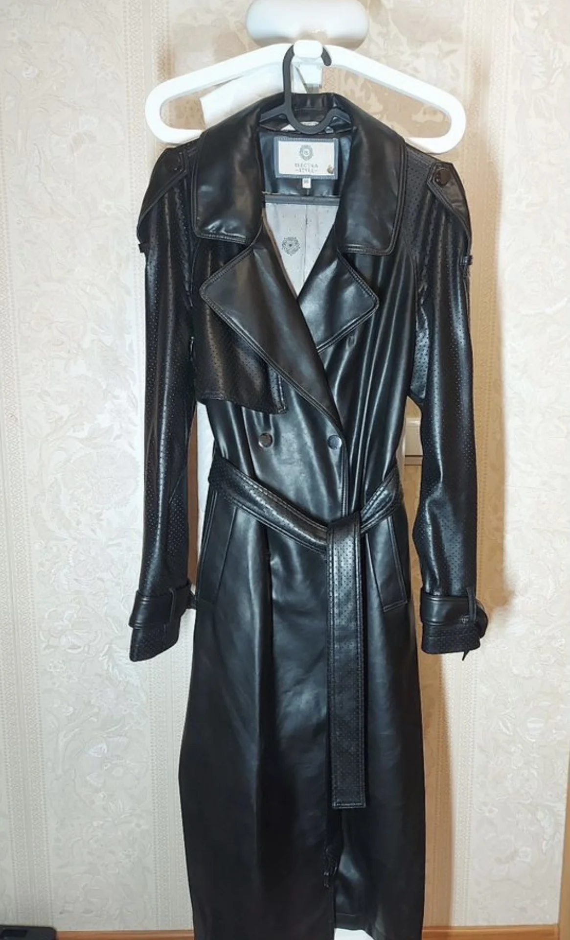 Кожаный тренч плащ ElectraStyle 50 р-р - миниатюра 3