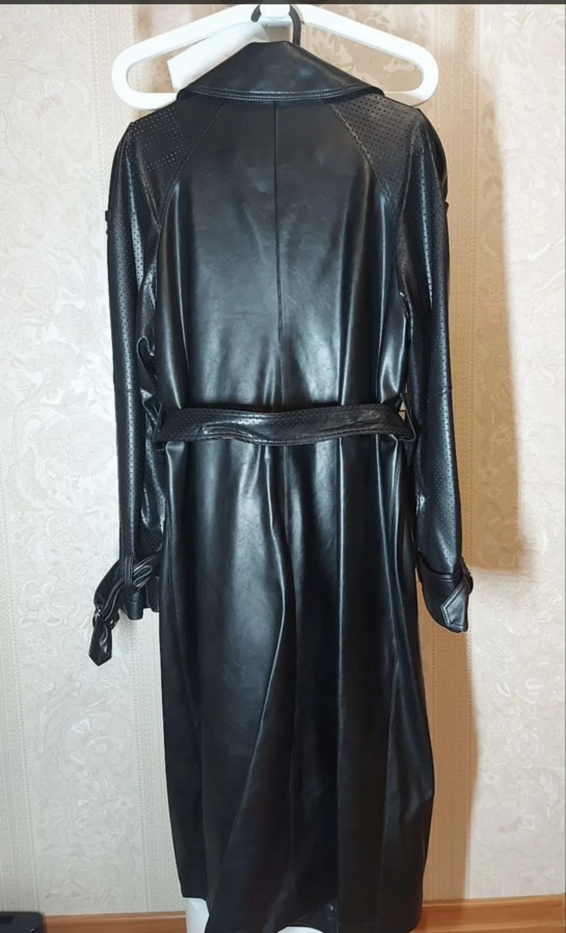 Кожаный тренч плащ ElectraStyle 50 р-р - миниатюра 4
