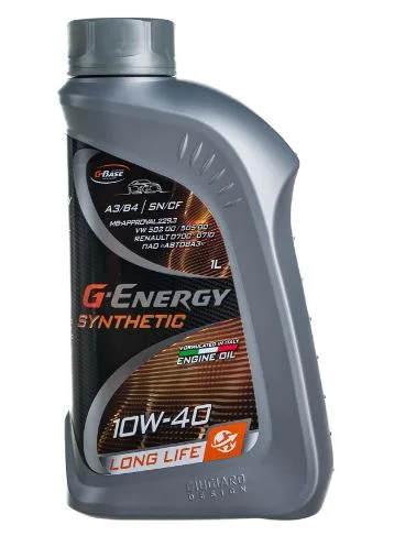 G-Energy Synthetic Long Life 10W40 SN/CF Масло моторное 1л. - изображение 1