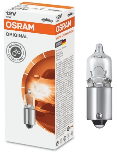 H10W Авто лампа 10W 12V BA9S OSRAM 1шт - изображение 1