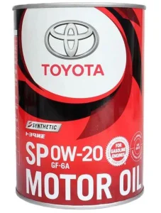 TOYOTA MOTOR OIL 0W20 SP/GF-6A 1л - миниатюра 2