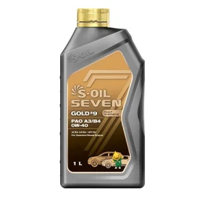 S-OIL 7 GOLD #9 PAO A3/B4 0W40 1л синтетика - миниатюра 2