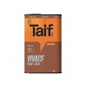 TAIF VIVACE 5W40 Масло моторное SN/CF, A3/B4 4л - миниатюра 2