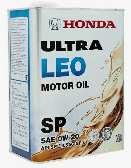 Honda Ultra LEO 0W20 SP Масло моторное 4л - изображение 1