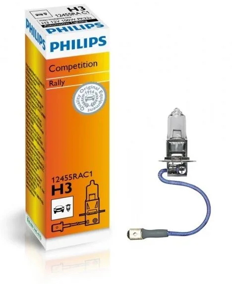 H3 Авто лампа12V 100W RALL  Philips 1шт. - миниатюра 3