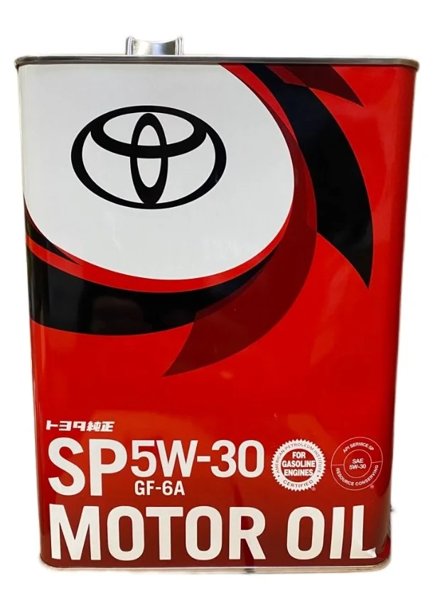 Toyota Motor Oil 5W30 SP GF-6A Моторное масло 4л - изображение 1