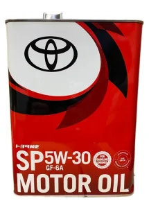 Toyota Motor Oil 5W30 SP GF-6A Моторное масло 4л - миниатюра 2