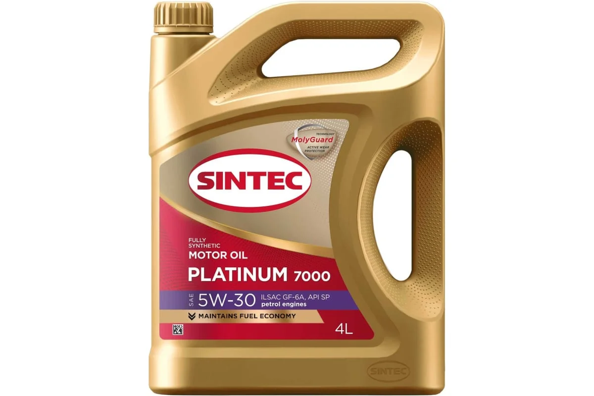 SINTEC PLATINUM 7000 5W30, GF-6A, синт. 4л - изображение 1
