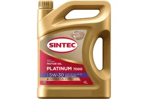 SINTEC PLATINUM 7000 5W30, GF-6A, синт. 4л - миниатюра 2