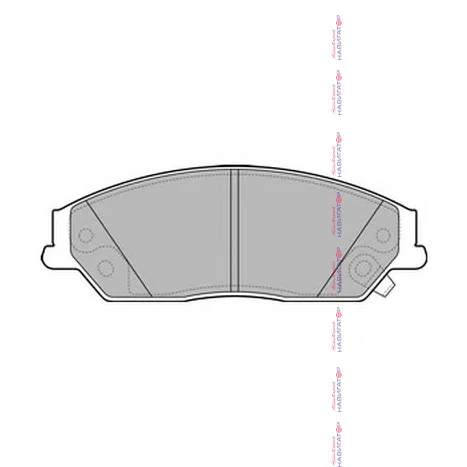 Колодки тормозные передние DELPHI к-кт на Toyota CAMRY XV5 - изображение 1