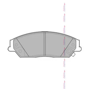 Колодки тормозные передние DELPHI к-кт на Toyota CAMRY XV5 - миниатюра 2