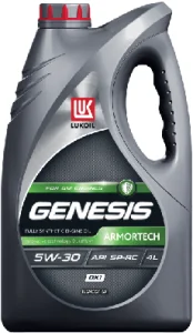 Лукойл GENESIS Armortech DX1 5W30 SP Масло моторное 4л - миниатюра 2