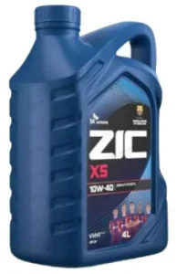 ZIC X5 10W40 API SP Масло моторное 4л - миниатюра 2