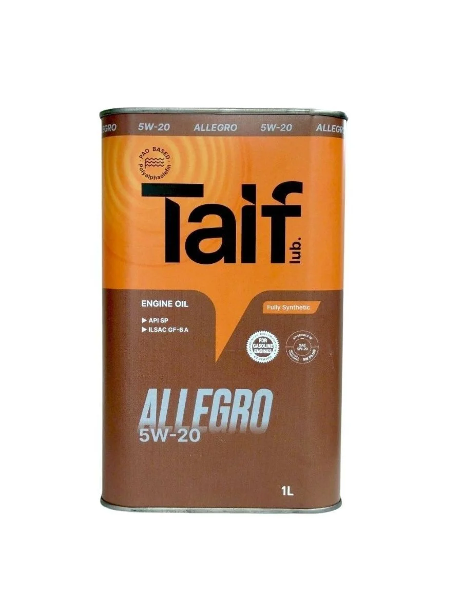 TAIF ALLEGRO 5W20 Масло моторное API SP, ILSAC GF-6А, 1л. - изображение 1