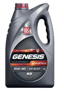 Лукойл GENESIS Armortech HK 5W30 A3/B4 SL/CF Масло моторное 4л - миниатюра 2