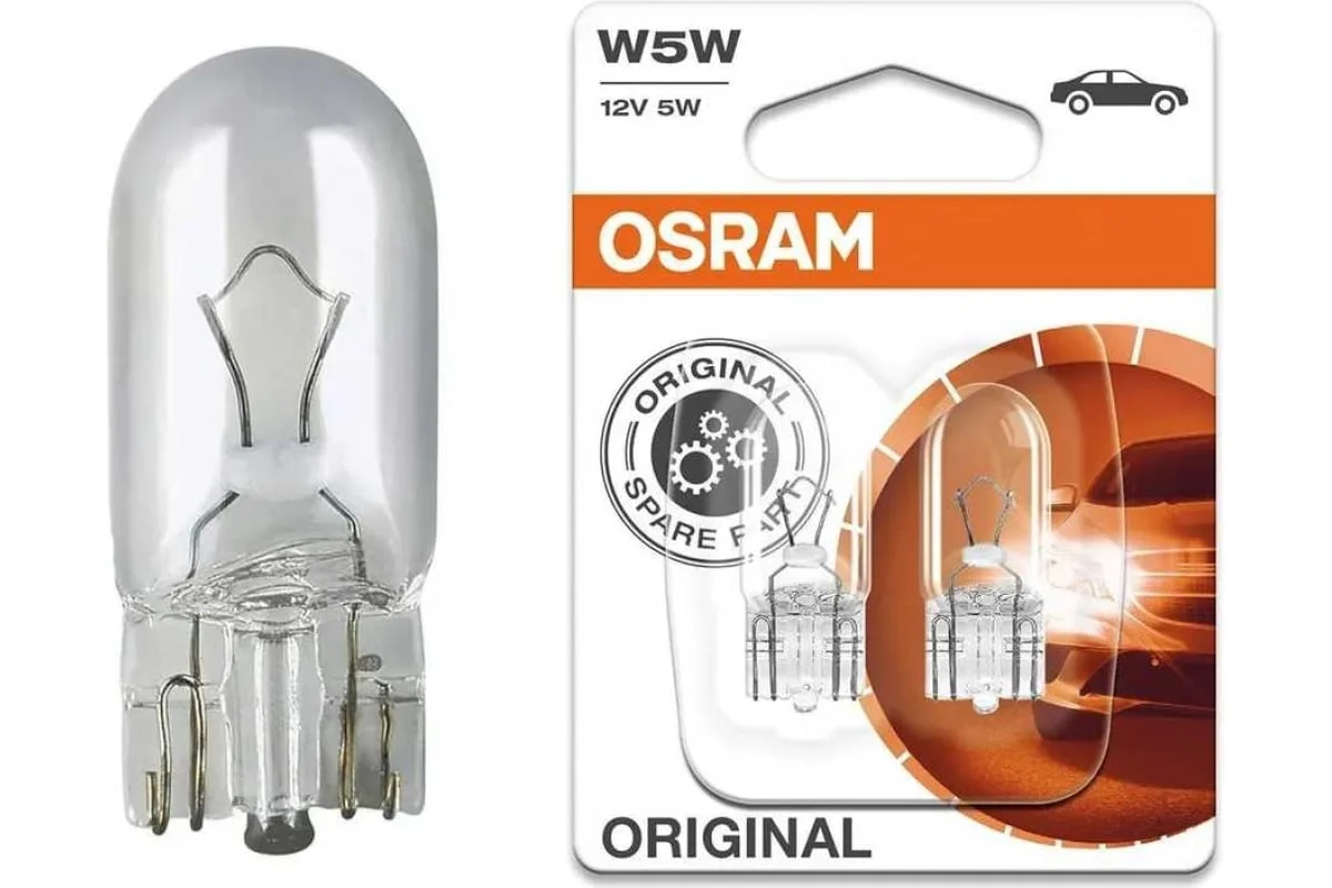 W5W Авто лампа 5W 12V без цоколя OSRAM 1шт - изображение 1