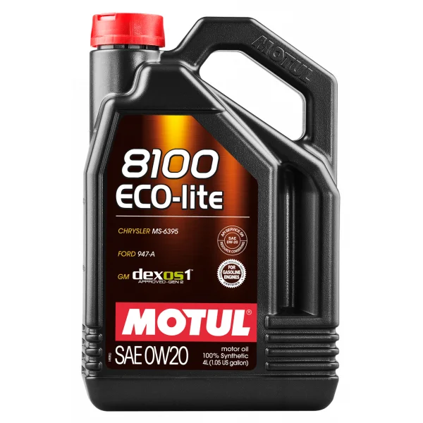 MOTUL 8100 Eco-lite 0W20 Масло моторное 4л - изображение 1