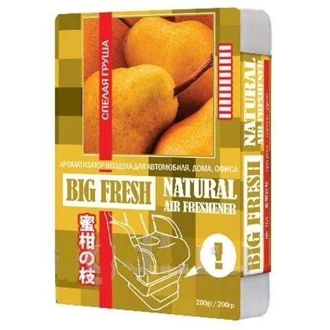 Ароматизатор BIG FRESH спелая груша 200 гр плоск - изображение 1