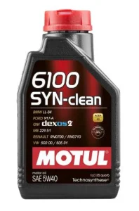 MOTUL 6100 Syn-Clean 5W40 Масло моторное 1л - миниатюра 2