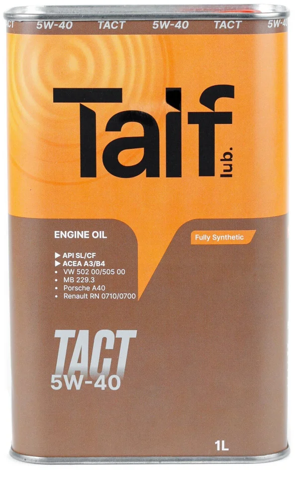 TAIF TACT 5W40 Масло моторное API SL/CF, A3/B4 1л - изображение 1