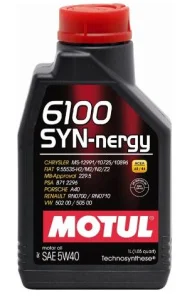 MOTUL 6100 Syn-Nergy 5W40 Масло моторное 1л - миниатюра 2