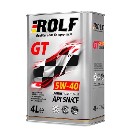 ROLF GT SAE 5W40 API SN/CF Масло моторное синтет. 4л - изображение 1