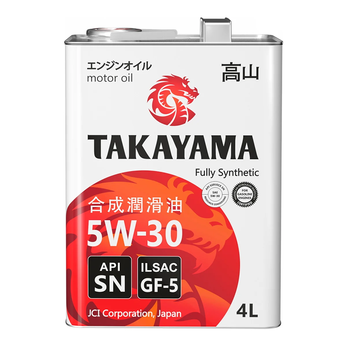 TAKAYAMA Adaptec масло моторное 5W30 4л. ж/б - изображение 1