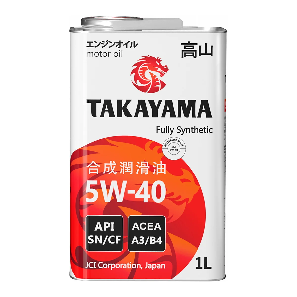 TAKAYAMA масло моторное 5W40 1л. ж/б - изображение 1
