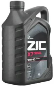 ZIC X7 Diesel 10W40 API CI-4/SL Масло моторное 4л - миниатюра 2