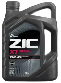 ZIC X7 Diesel 10W40 API CI-4/SL Масло моторное 4л - миниатюра 3