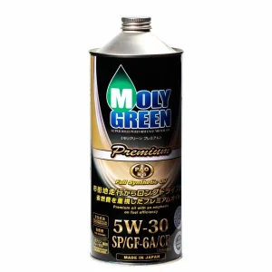MOLY GREEN PREMIUM (PAO) 5W30 SP/GF-6A Масло моторное синтетика 1л - миниатюра 2
