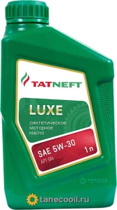 Масло моторное ТАТНЕФТЬ LUXE 5W30 SN 1л. - миниатюра 2