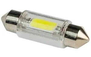 Автолампа диод C5W 11-36 (SV8,5) 12V 1 СОВ TG диод белая, KS стекляная колба, салонная min10 - миниатюра 2