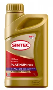 SINTEC PLATINUM 7000  5W30, SP, GF-6A,  синт. 1л - миниатюра 2
