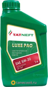 Масло моторное ТАТНЕФТЬ LUXE PAO 5W30 SN 1л. - миниатюра 2