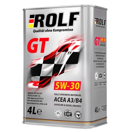ROLF GT SAE 5W30 ACEA A3/B4  Масло моторное синтет. 4л