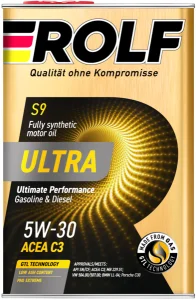 ROLF ULTRA 5W30 С3 SN Масло моторное синтет 4л. - миниатюра 2