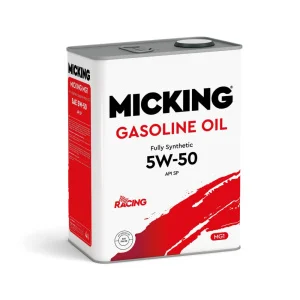 Моторное масло Micking Gasoline Oil MG1 5W50 синтетическое 4л - миниатюра 2