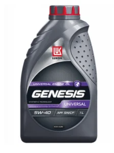 ЛУКОЙЛ Genesis UNIVERSAL 5w40 SN/CF, A3/B4 1 л масло моторное синтетическое - миниатюра 2