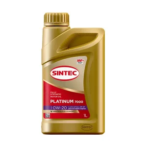 SINTEC PLATINUM 7000  0W20, SP, GF-6A,  синт. 1л - миниатюра 2