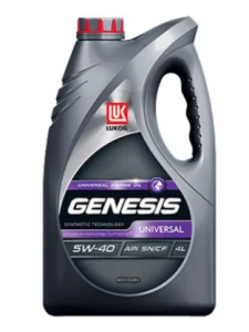 ЛУКОЙЛ Genesis UNIVERSAL 5w40 SN/CF, A3/B4 4 л масло моторное синтетическое - миниатюра 2