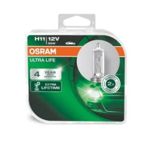 H11 Авто лампа 55W 12V PGJ19-2 Ultra Life OSRAM 2шт - миниатюра 2