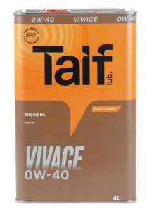 TAIF VIVACE 0W40 Масло моторное API SN/CF  4+1л - миниатюра 2