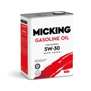 Моторное масло Micking Gasoline Oil MG1 5W-30 синтетическое 4л. - миниатюра 2